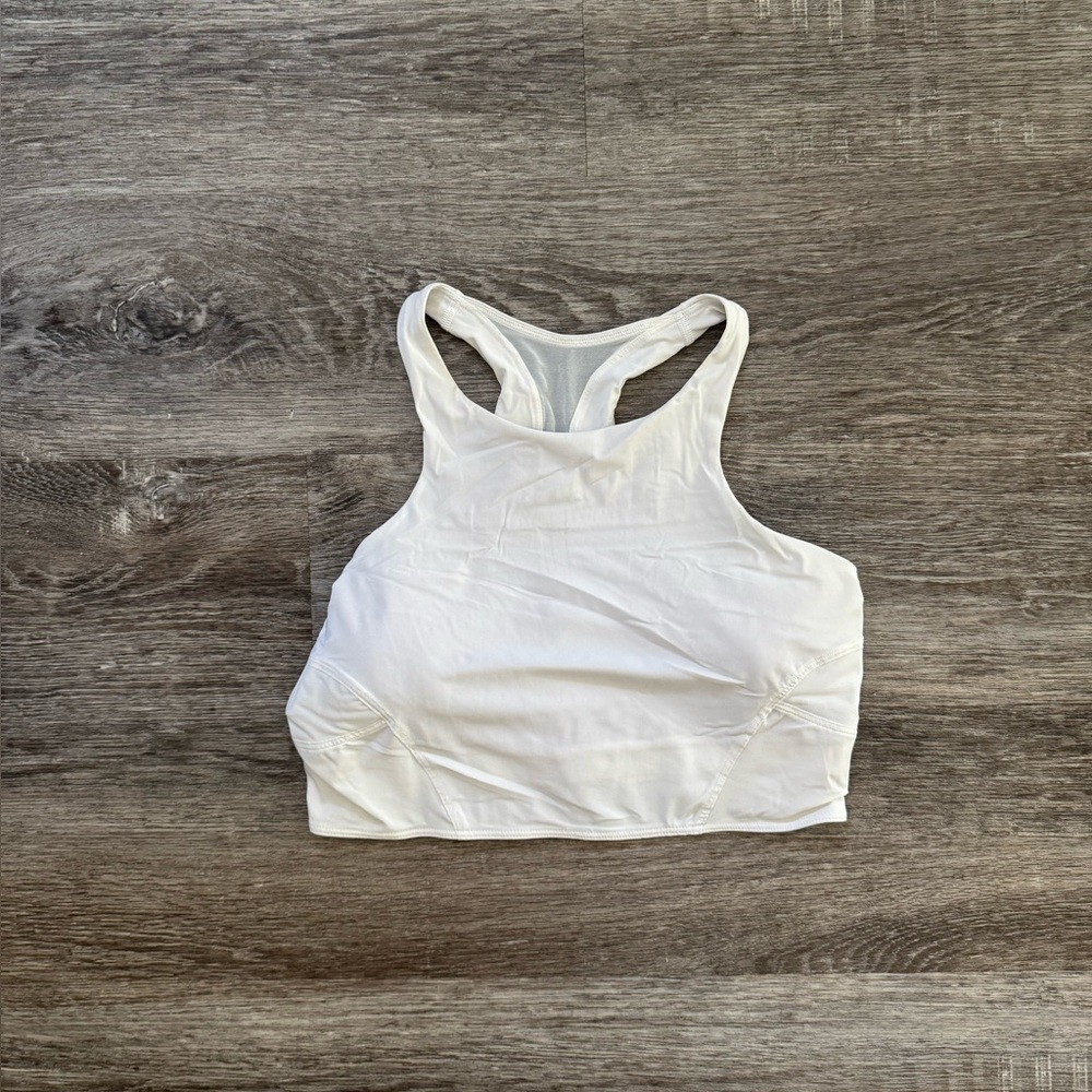 Lululemon mesh back train White Racerback Sports Bra